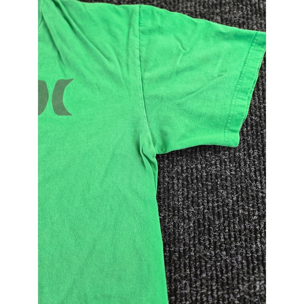 Hurley Mens Las Vegas NV Graphic T-Shirt Green Large Short Sleeve Cotton Tee - Picture 9 of 10